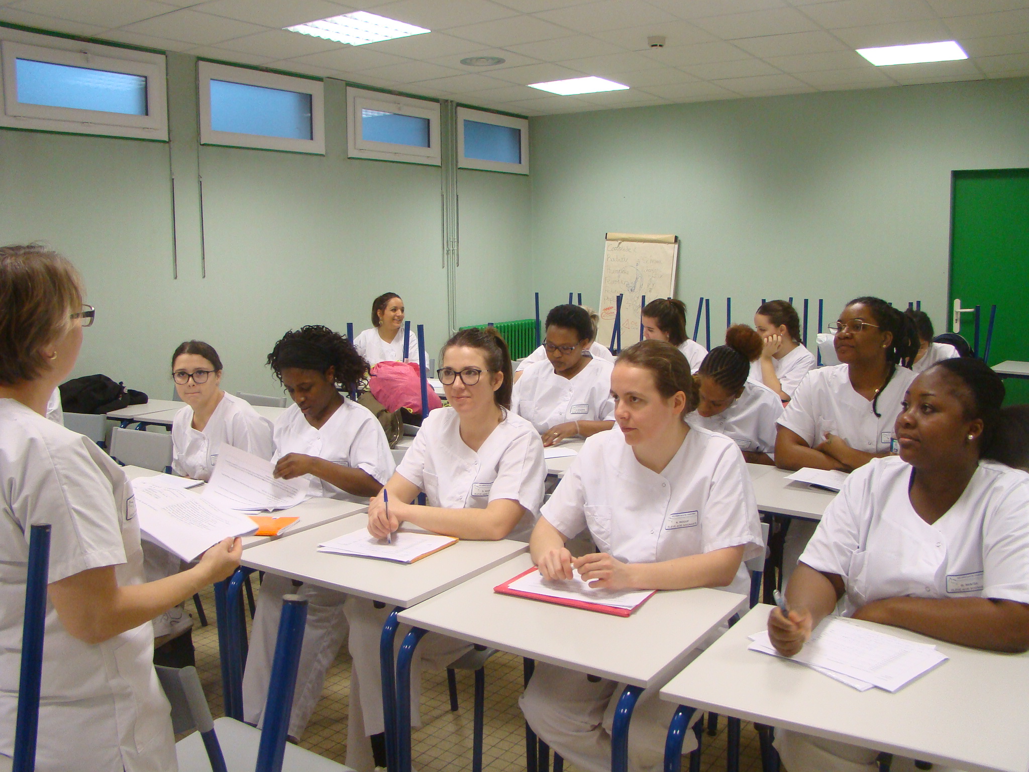Élèves en formation soins